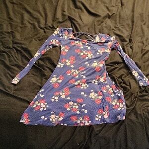 Floral Blue Kids Dress